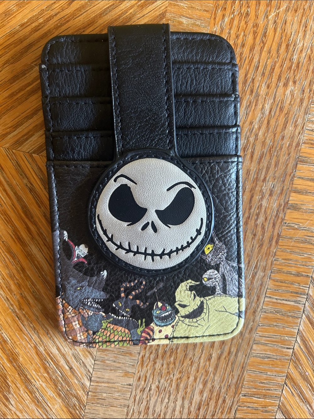 Black Jack Skellington Themed Wallet Card Case